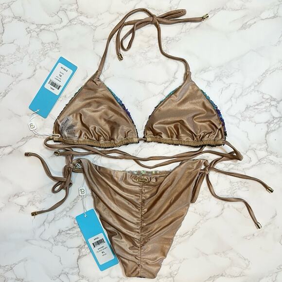 BEACH BUNNY ARIEL BIKINI XL SET $298 - Picture 16 of 16